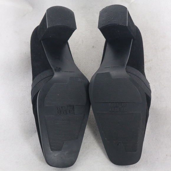 STUART WEITZMAN Black Suede Pumps Heels Sz 8 US Wmn Narrow - Picture 8 of 8